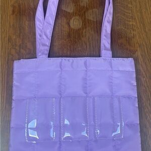 Polaroid Purple Quilted Tote Bag